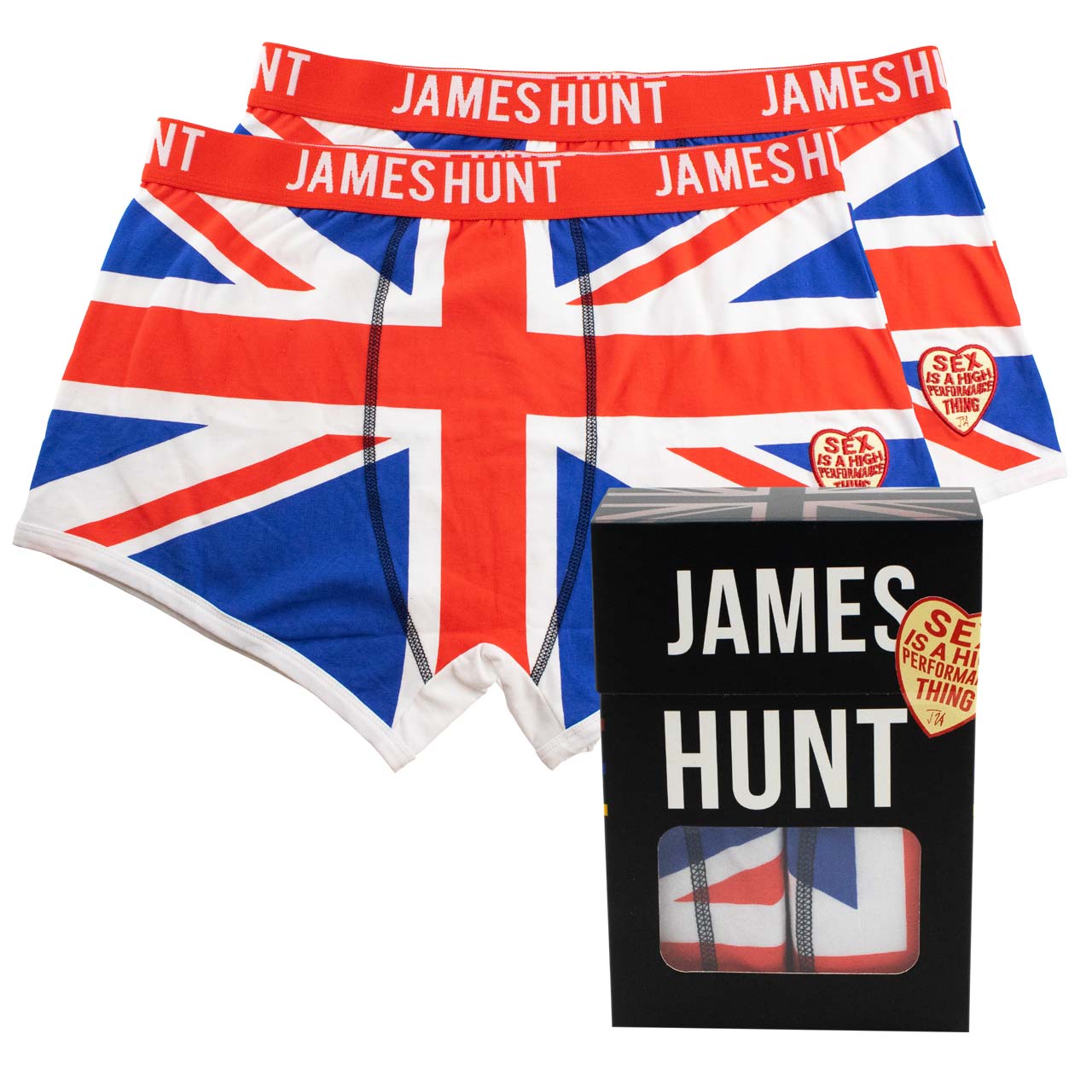 Lot de deux boxers James Hunt Union Jack
