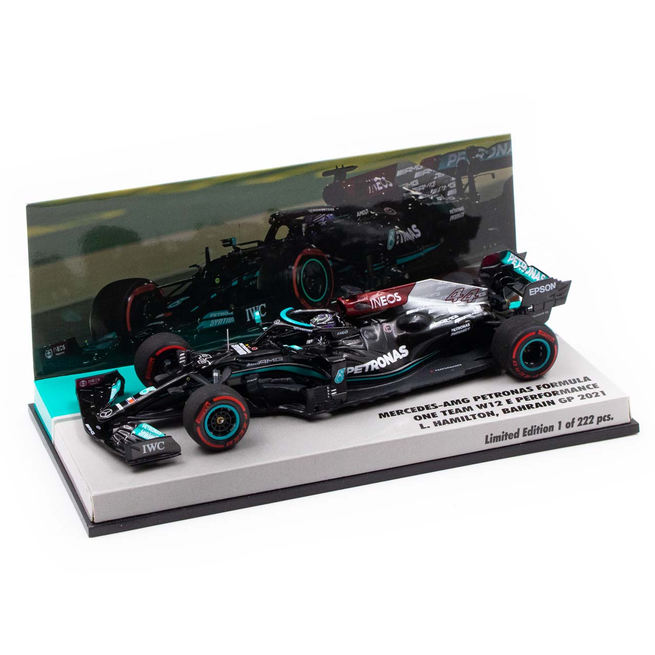 Lewis Hamilton Mercedes AMG Petronas W12 Formula 1 Bahrain GP 2021 Limited Edition 1:43