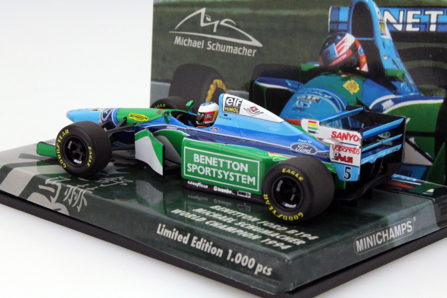 Michael Schumacher Benetton Ford B194 1:43 4546661093839 | eBay