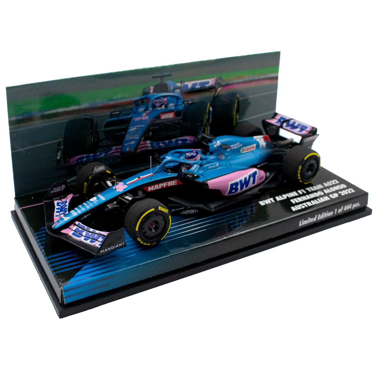 Fernando Alonso BWT Alpine F1 Team A522 Formula 1 Australian GP 2022 Limited Edition 1:43