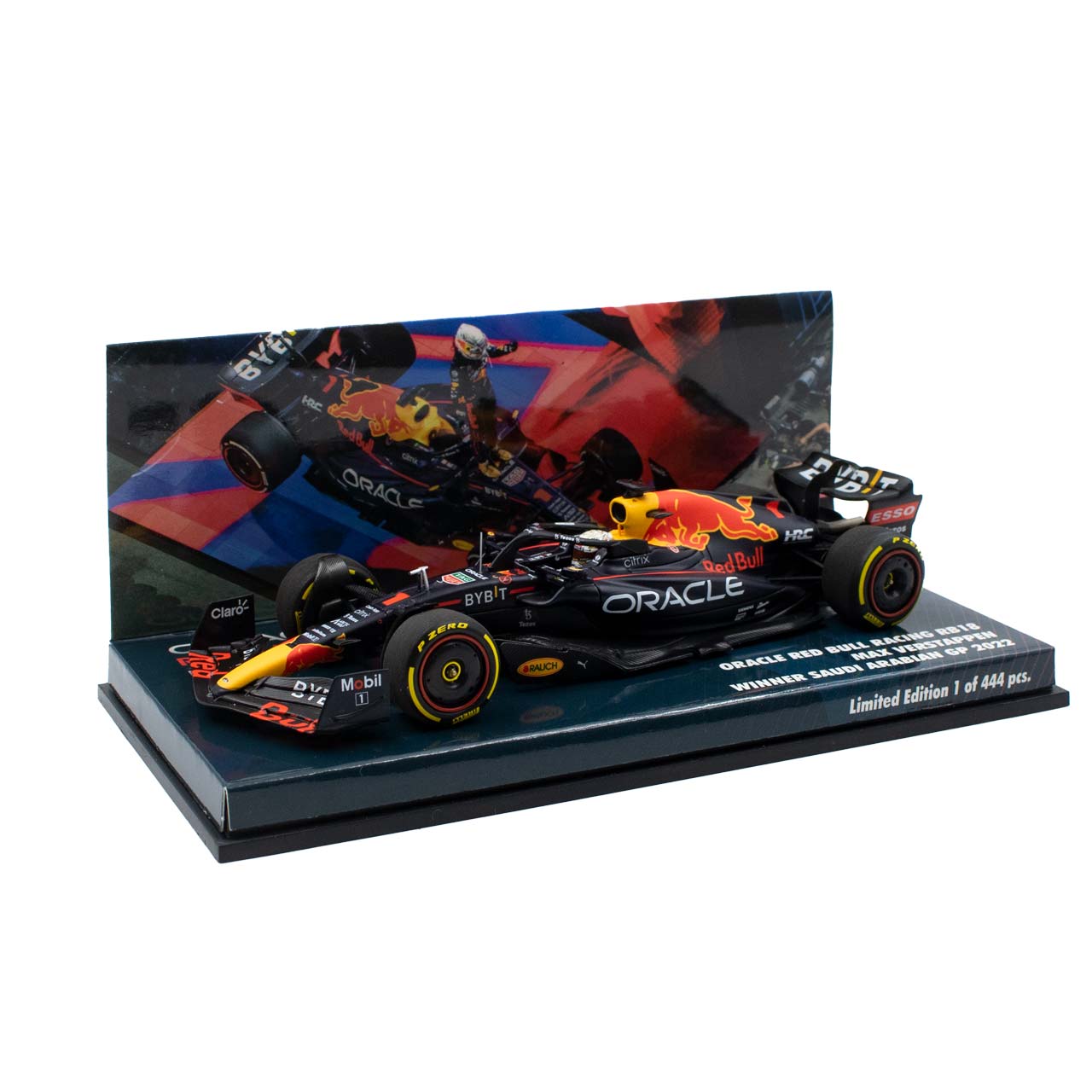 Max Verstappen Oracle Red Bull Racing RB18 Formule 1 Vainqueur du GP d'Arabie Saoudite 2022 Édition Limitée 1:43