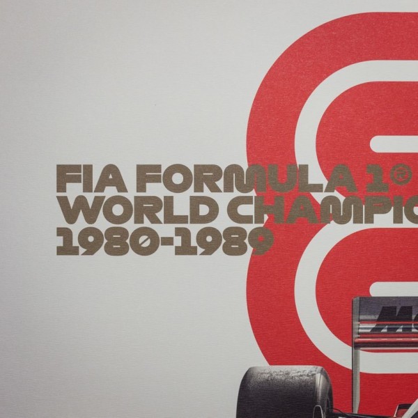 Pôster Fórmula 1 Década 80S Mc Laren Ayrton Senna - sennashop