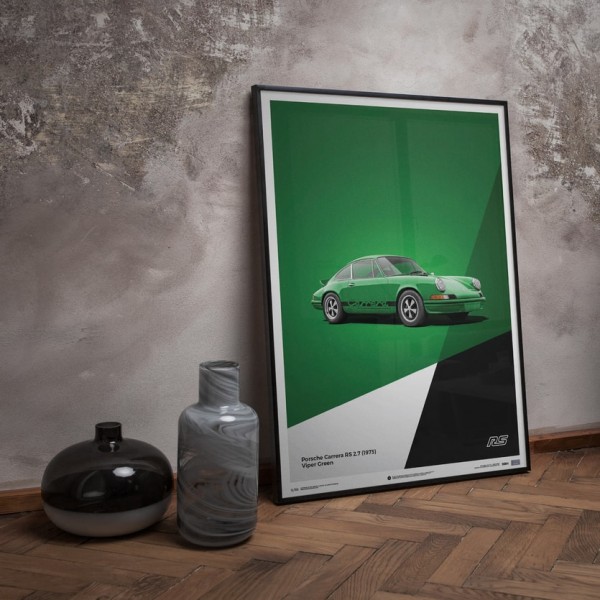 Poster Porsche 911 RS Green