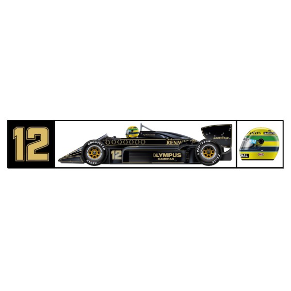 Ayrton Senna Lotus Sticker
