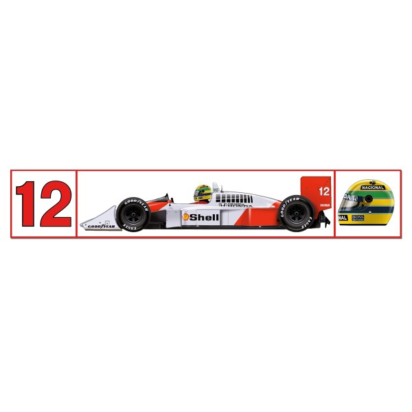 Ayrton Senna McLaren Mp4/4 Sticker