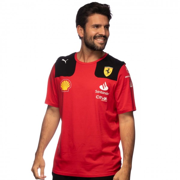 Scuderia Ferrari - Camiseta Charles Leclerc Team 2023 - Hombre  - Rojo, Rojo - : Automotriz