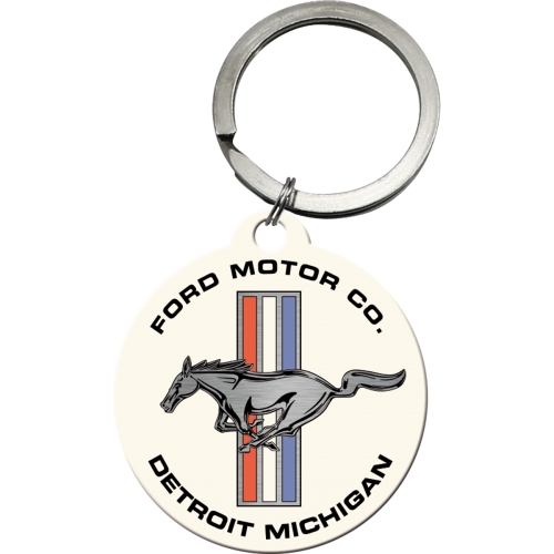 Schlüsselanhänger Ford Mustang Horse Logo - & Stripes