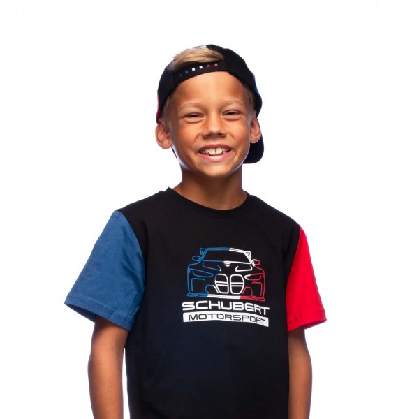 Kinder Motorsport Schubert Champion T-Shirt schwarz