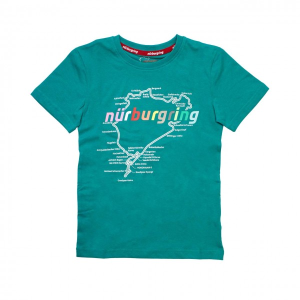 Nürburgring Camiseta para niños Racetrack azul