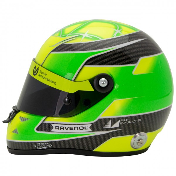 Mick Schumacher Miniature Helmet Belgium Spa 2018 Formula 3 Champion 1 2