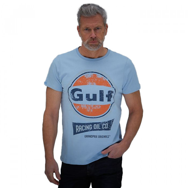 Gulf T-Shirt Oil Racing bleu Gulf