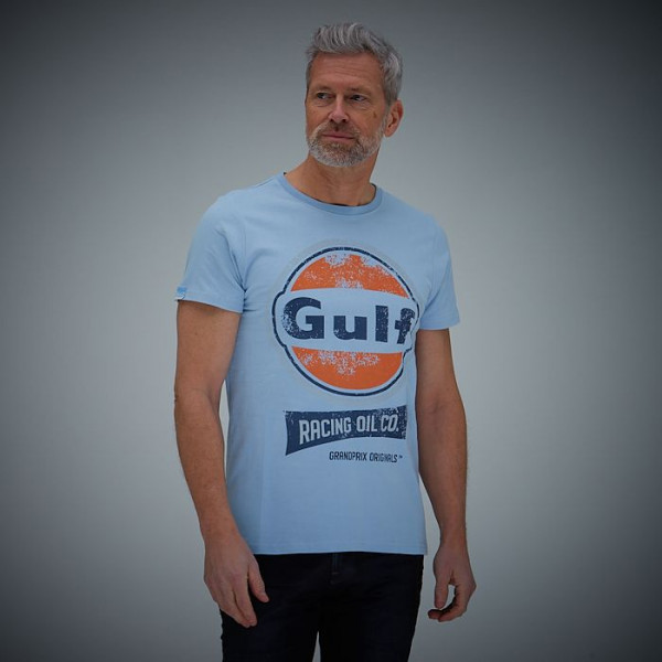 Gulf Maglietta Oil Racing Blu