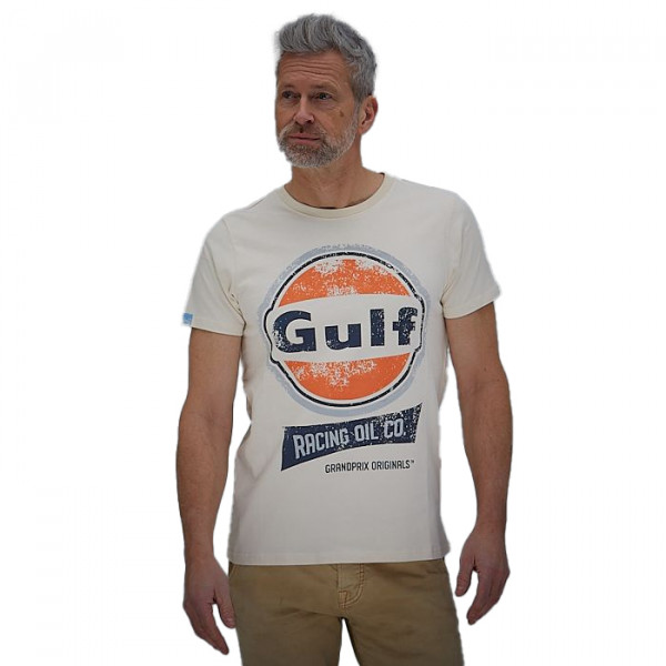 Gulf T-Shirt Oil Racing cream