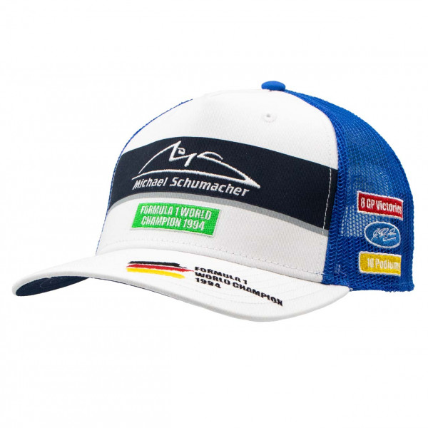 Michael Schumacher Trucker Cappello World Champion 1994 bianco