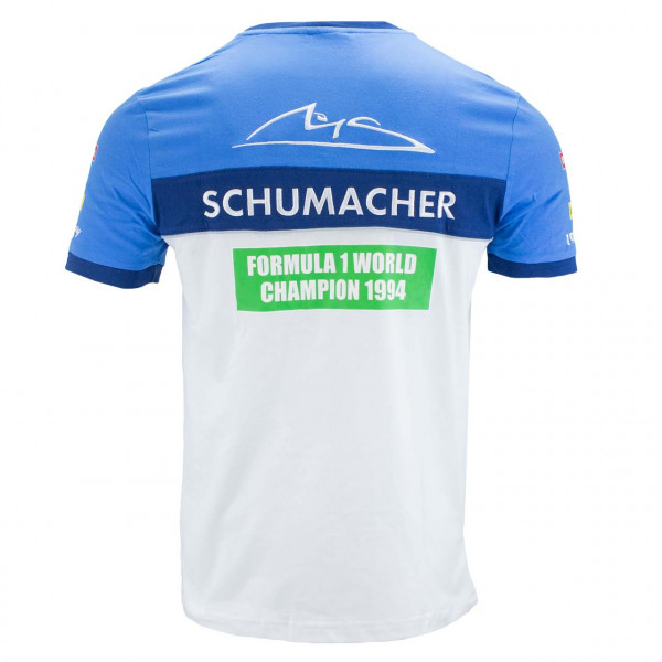 Michael Schumacher T-Shirt World Champion 1994 bleu/blanc