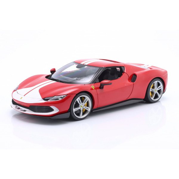 Ferrari 296 GTB Assetto Fiorano Baujahr 2022 rot / weiß 1:18
